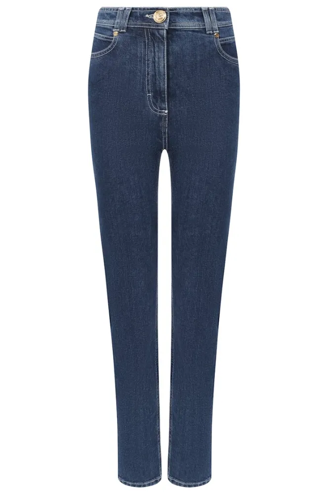 Balmain Jeans high-waist Regular Blue
