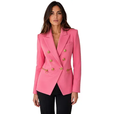 Balmain Blazer Double-Breasted Pink