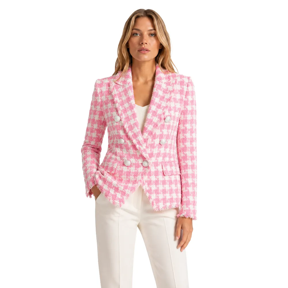 Balmain Jacket Quadri Pink