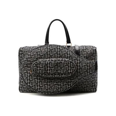 Balmain Borsone Voyage Duffle Bags Black