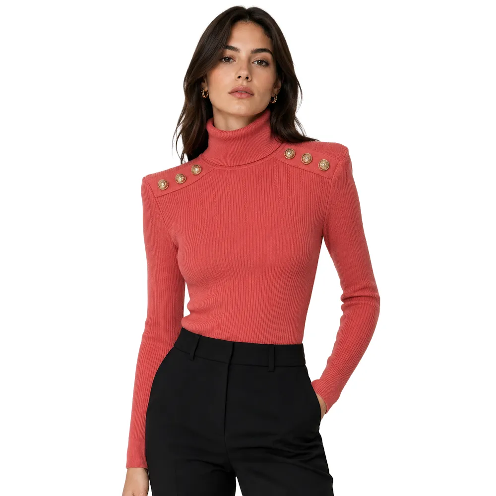 Balmain Knit Crew Neck Pink