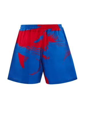 Bottega Veneta Boxeur Mixed Silk Shorts