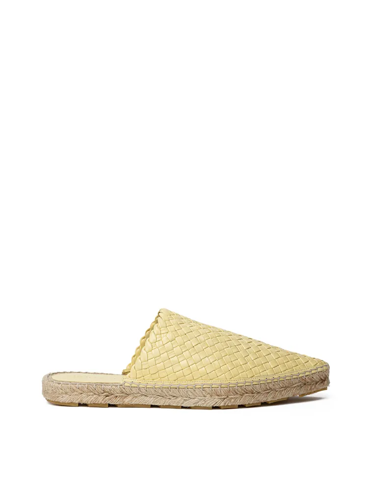 Bottega Veneta Lagoon Espadrilles in Yellow with Intreccio
