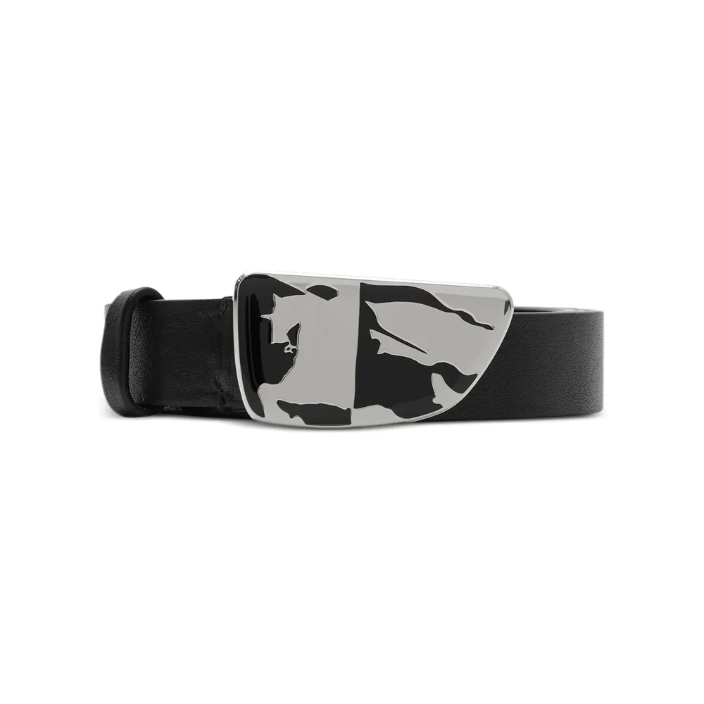 Burberry Unisex Belt Shield Split Ekd Black