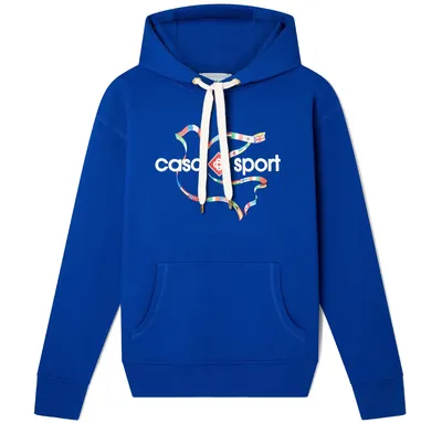 Casablanca Drapeau Collombes Printed Sweatshirts Blue