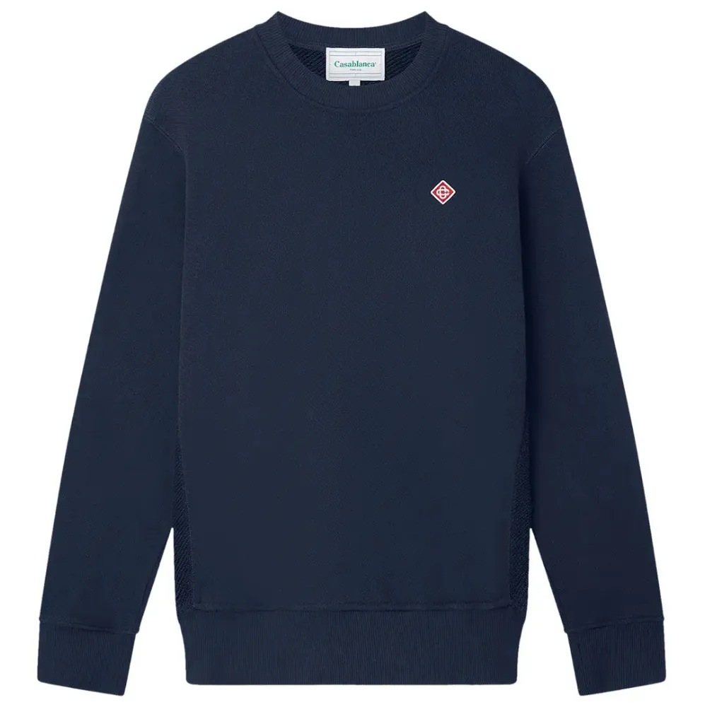 Casablanca Lounge Crew Sweatshirt Blue