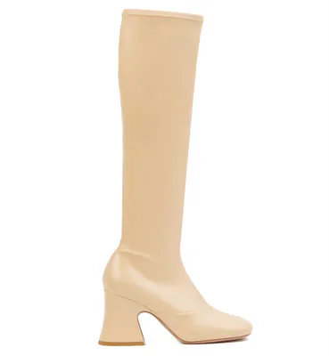 Chloé Janis Heeled Boot Beige