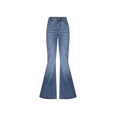Chloé Chloe Cotton Denim Flared Jeans