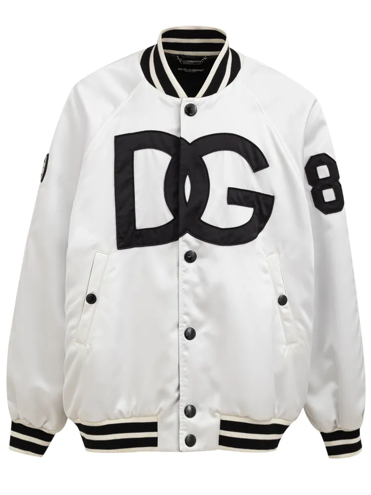 Dolce & Gabbana Varsity bomber DG logo Overisize