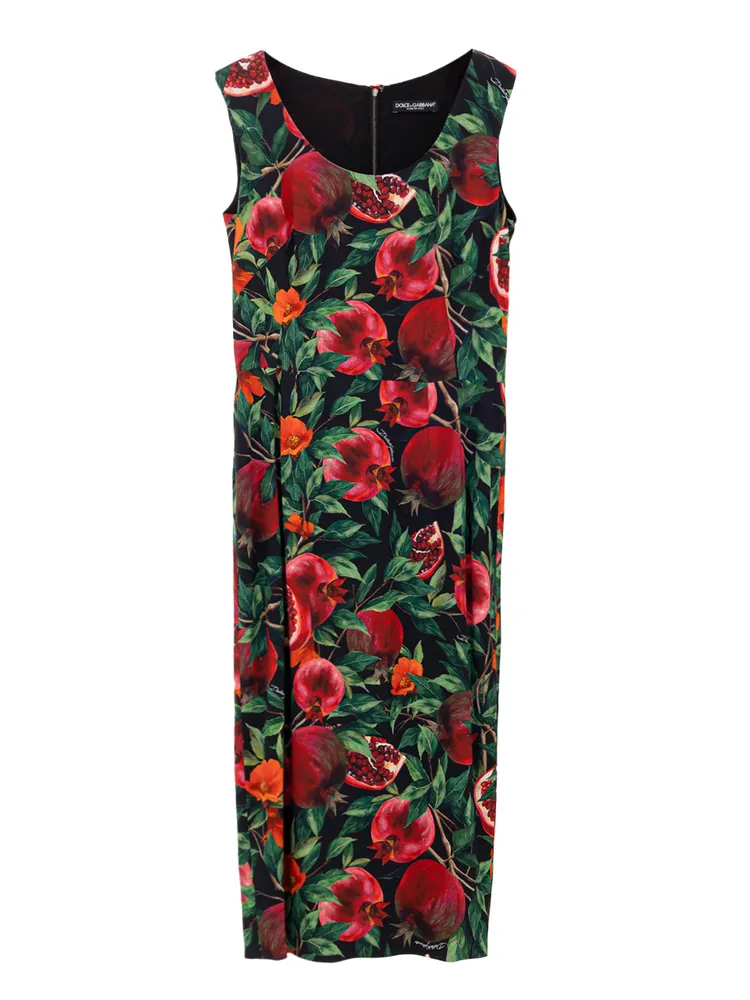 Dolce & Gabbana Pomegranate Print Dress