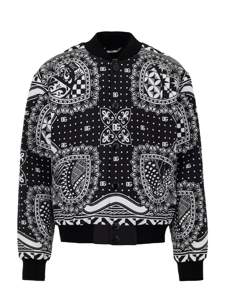 Dolce & Gabbana Printed Bomber Jacket