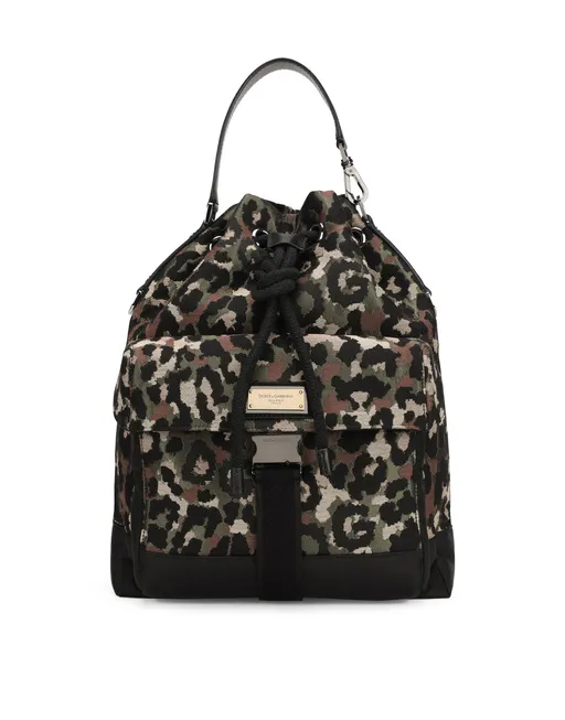 Dolce & Gabbana Bag Crossbody Jacquard Mimetica Camouflage