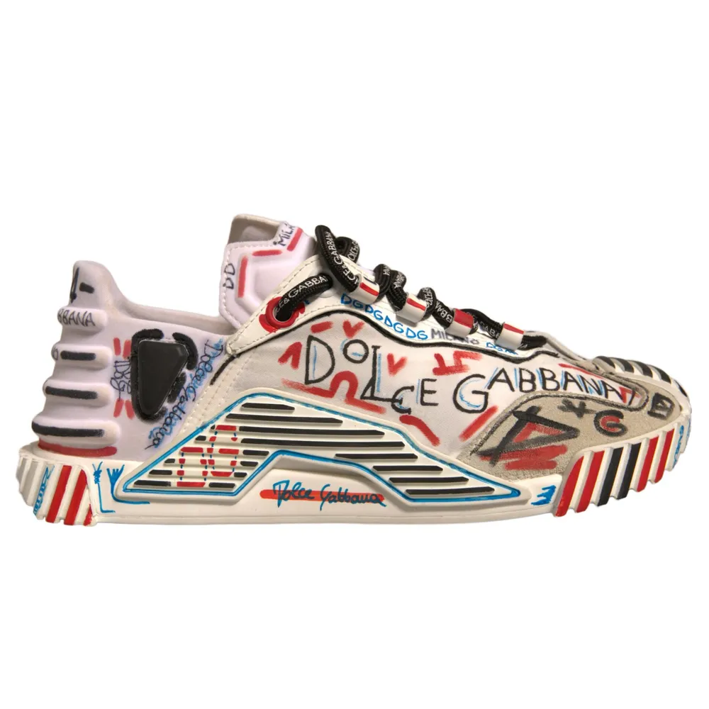 Dolce & Gabbana Sneakers Graffiti Milano White