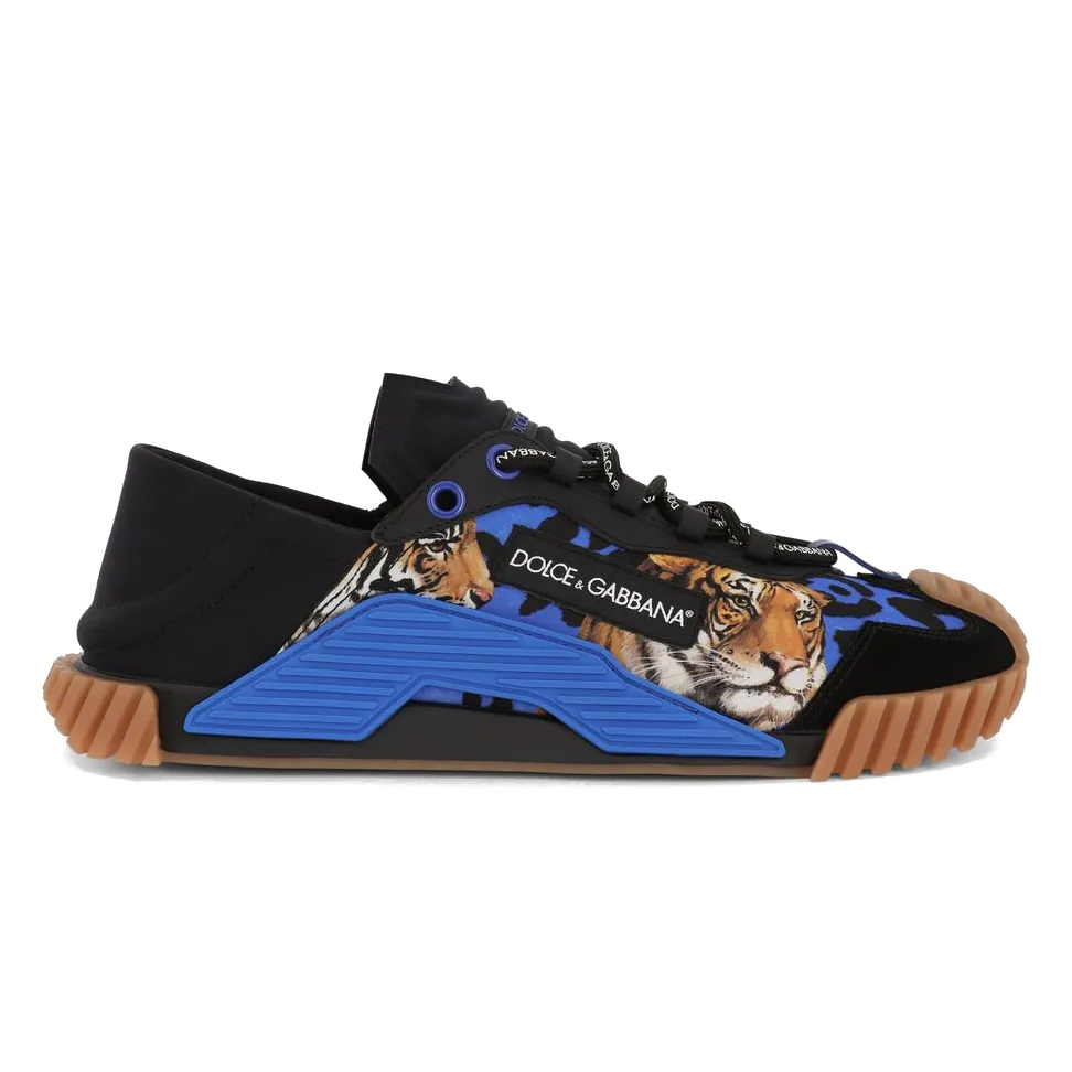 Dolce & Gabbana Sneakers Print Tiger Blue