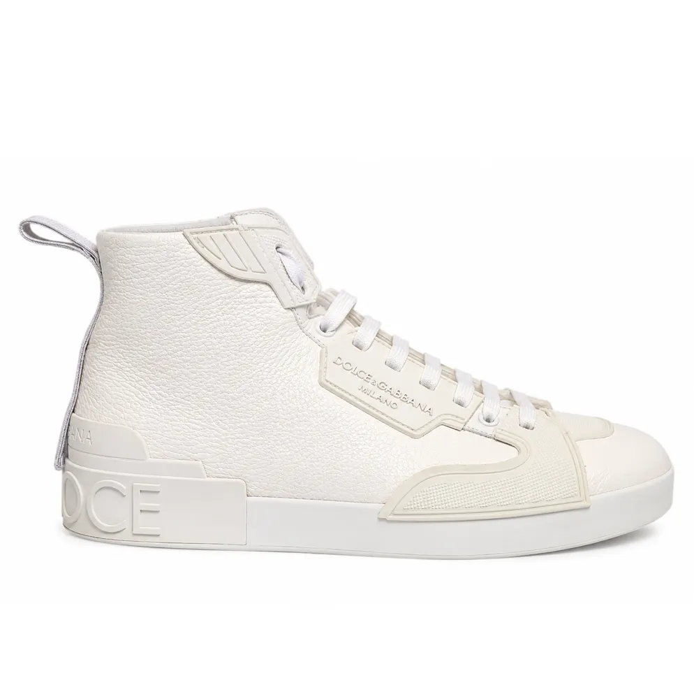 Dolce & Gabbana Sneaker Alta Leather Sneakers White