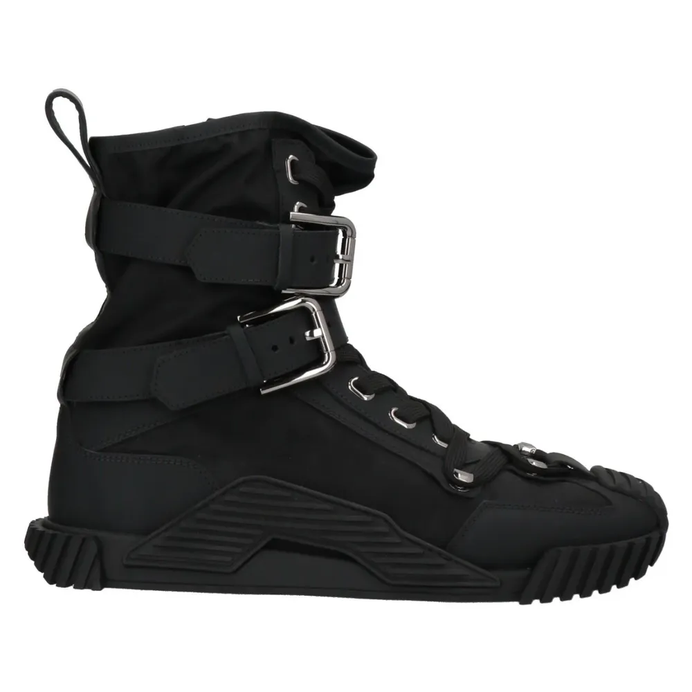 Dolce & Gabbana Sneaker Alta Nylon Gomma Sneakers Black