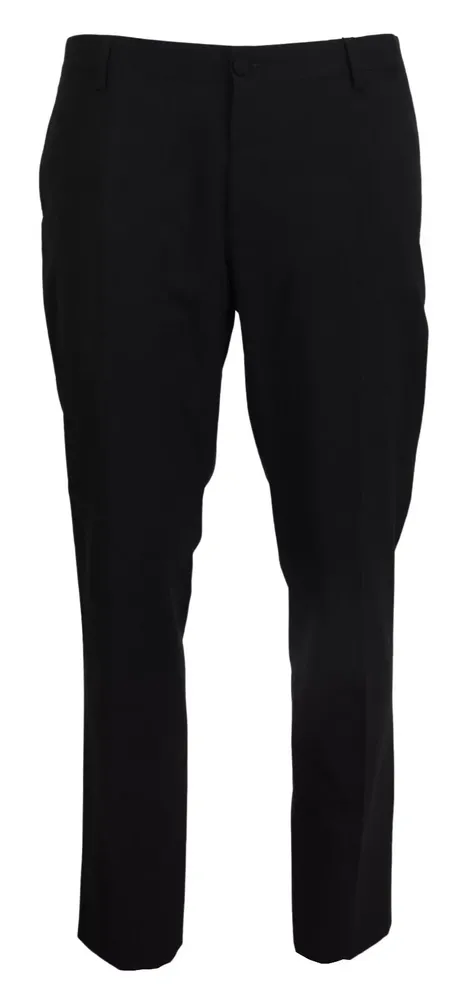 Dolce & Gabbana Grey Stretch Formal Trousers