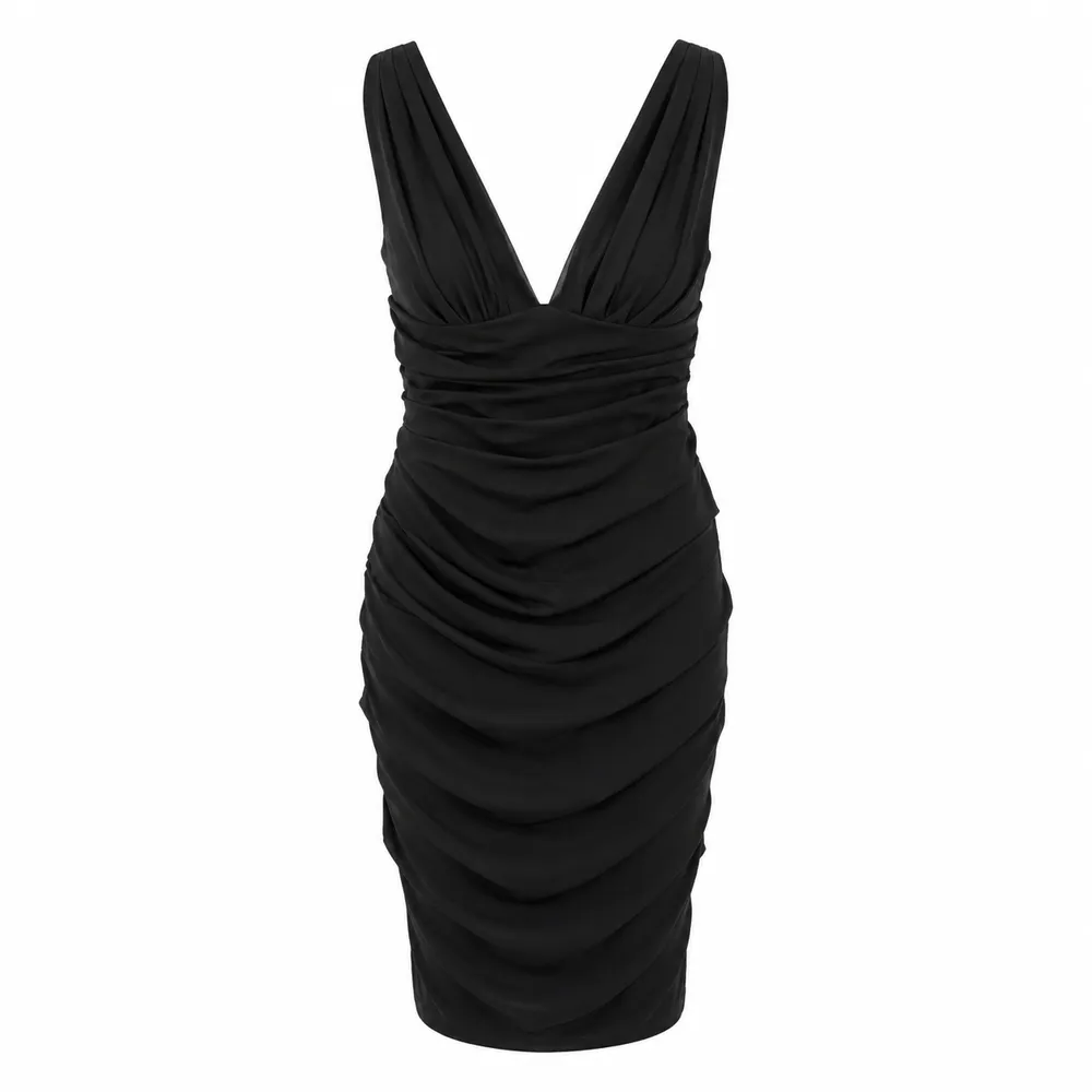 Dolce & Gabbana Dress Drappeggiato Short Black