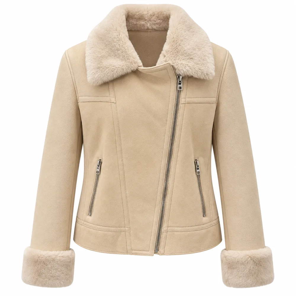 Dolce & Gabbana Jacket Pelliccia Beige