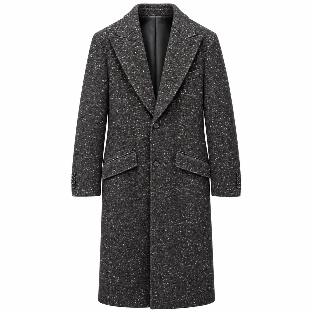 Dolce & Gabbana Coat Tweed Black