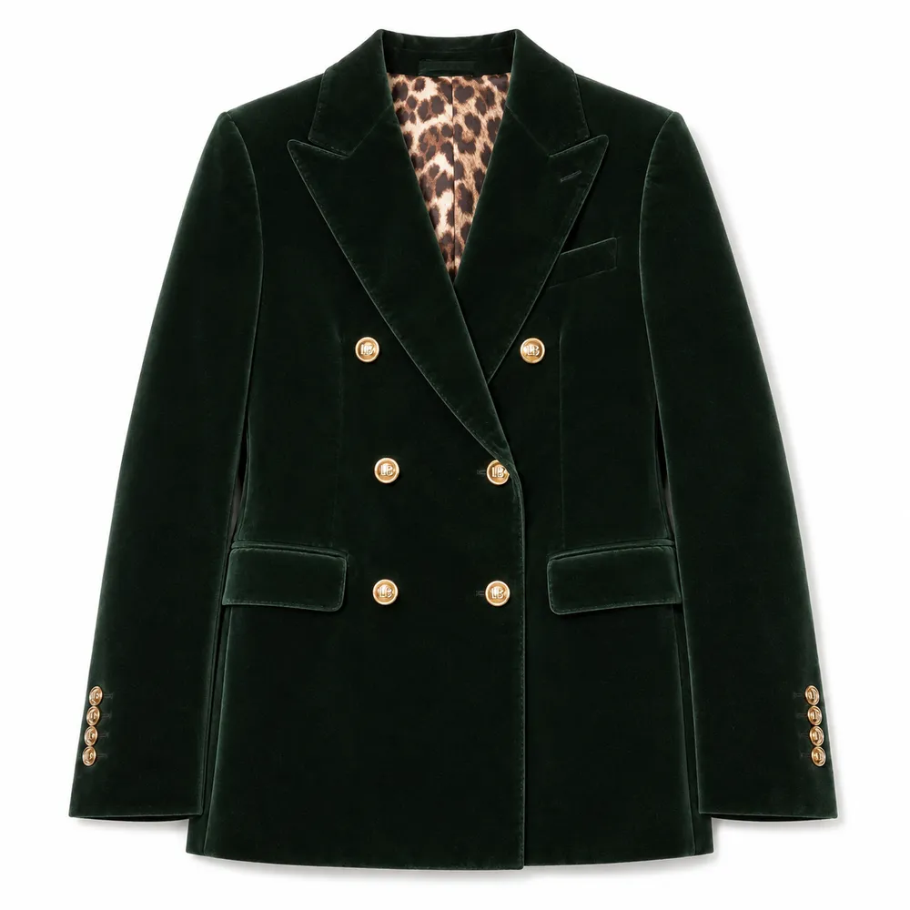 Dolce & Gabbana Jacket Velvet Green