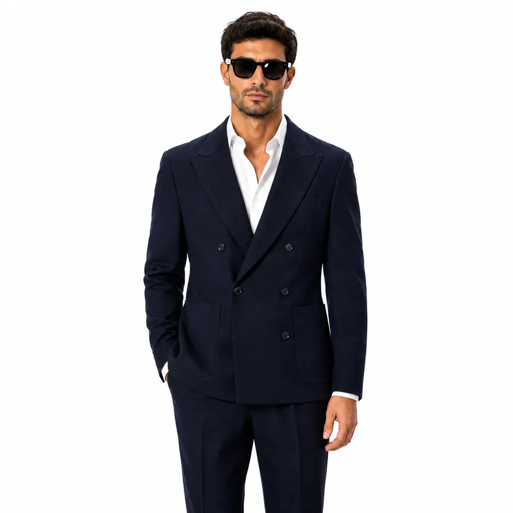 Dolce & Gabbana Jacket Double-Breasted Blue