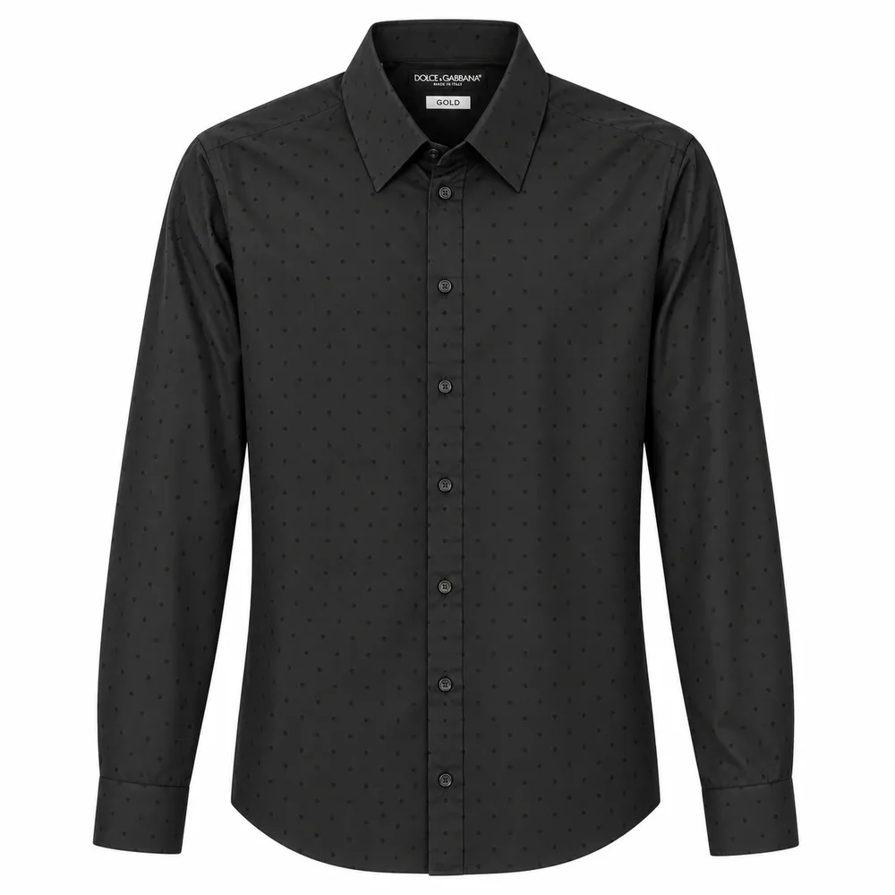 Dolce & Gabbana Shirt Polka Dot Black