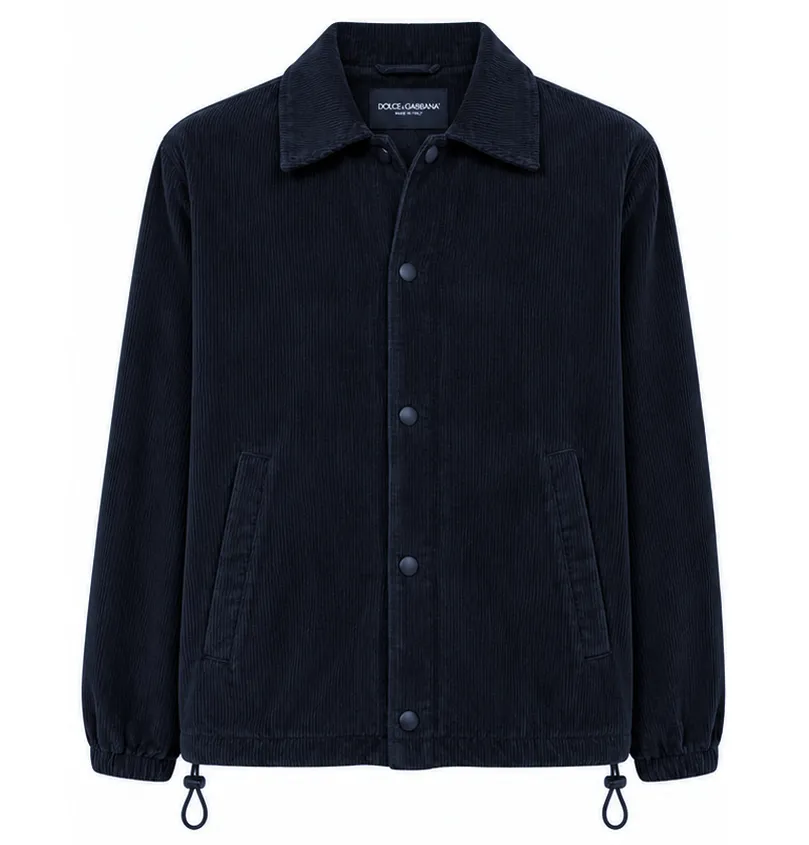 Dolce & Gabbana Jacket Velvet Coste Blue