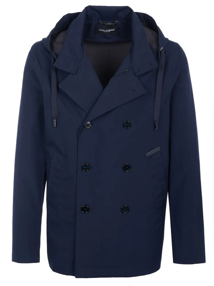 Dolce & Gabbana Jacket Double Face Navy Blue
