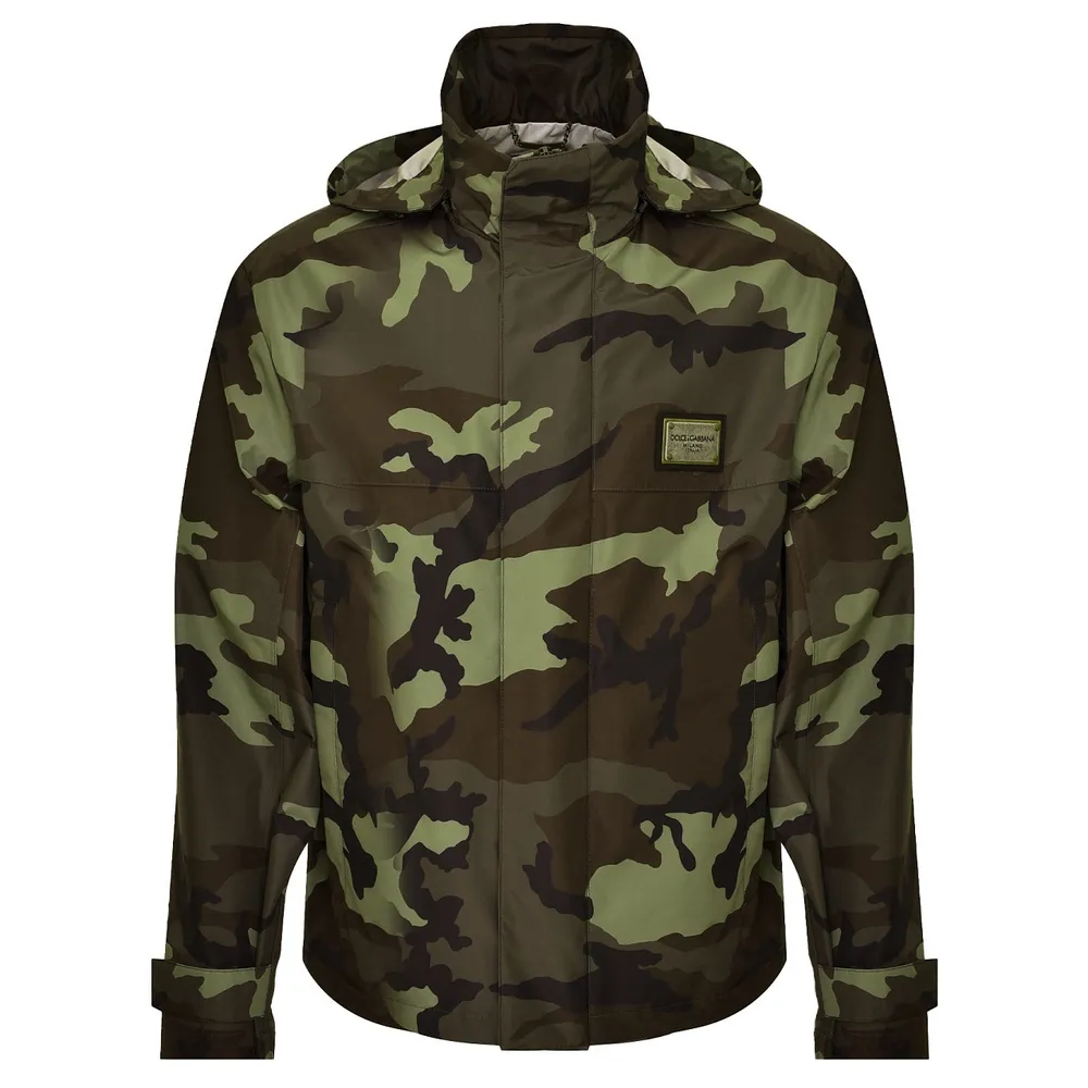 Dolce & Gabbana Jacket Rainproof Camouflage