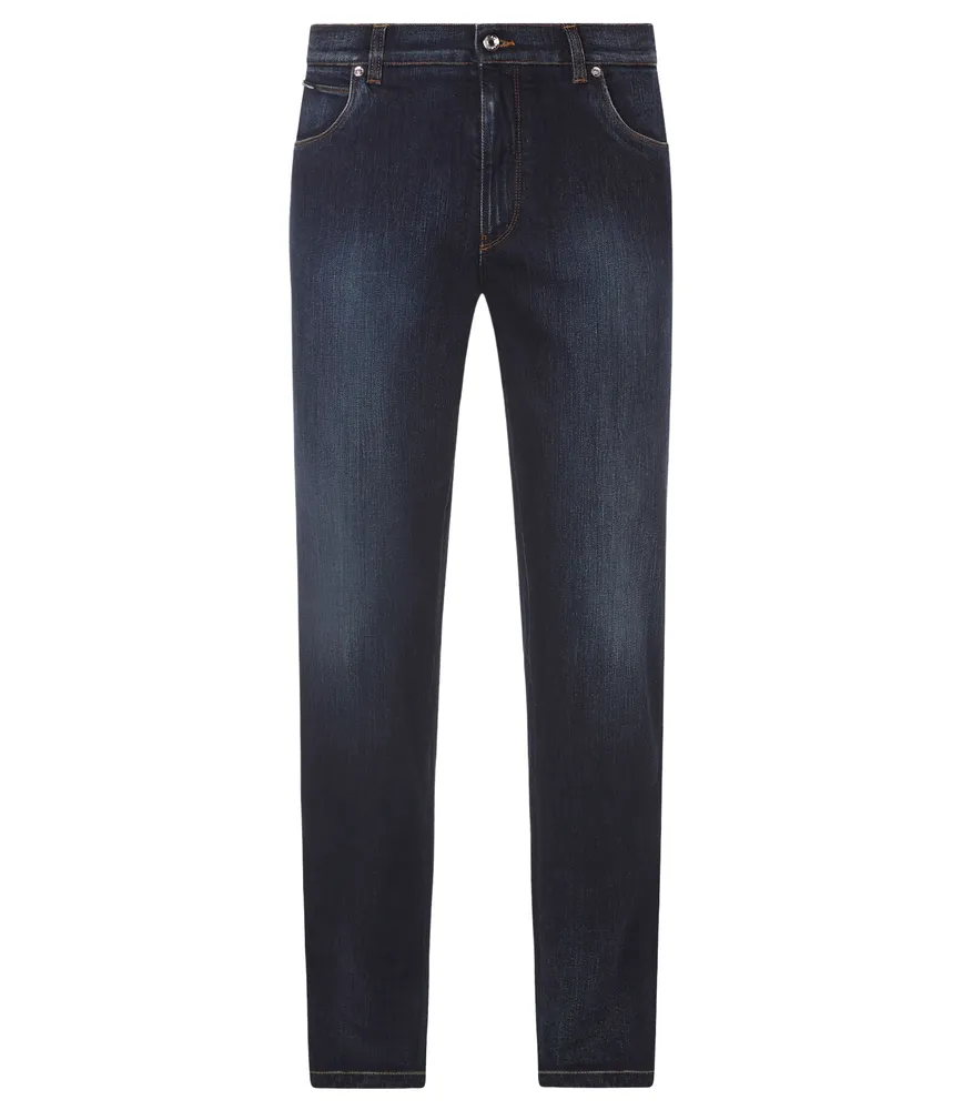 Dolce & Gabbana Stretch Washed Style Jeans Blue