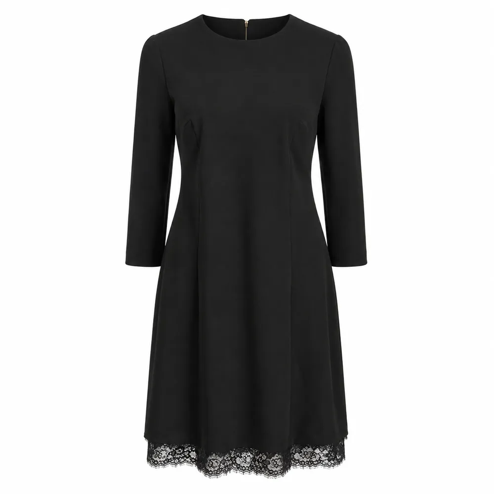 Dolce & Gabbana Dress Sleeve Long Lace Black