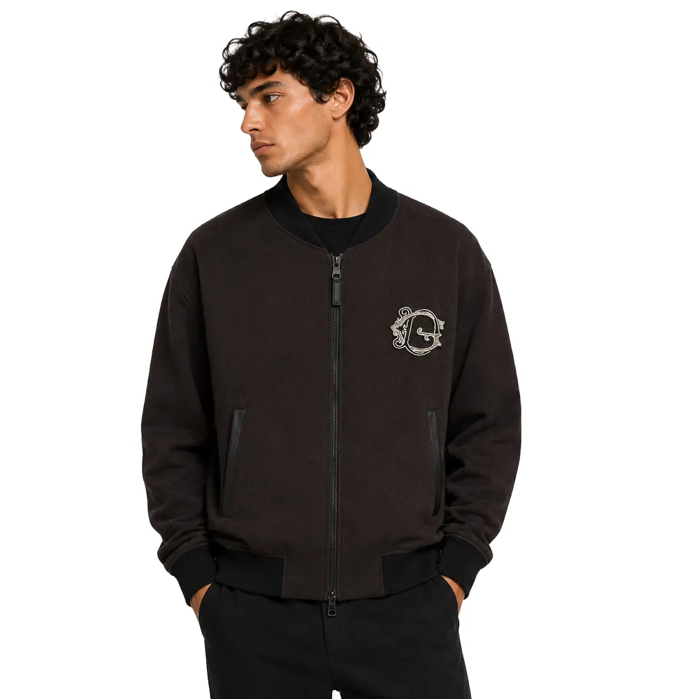 Dolce & Gabbana Bomber Felpato Black