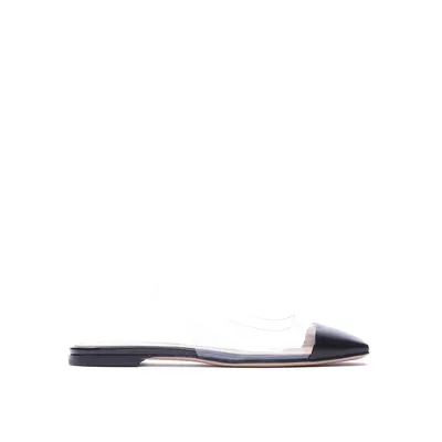 Gianvito Rossi Plexi Slingback Flats