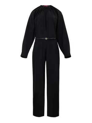 Gucci Black Tracksuit Dress with Belt
