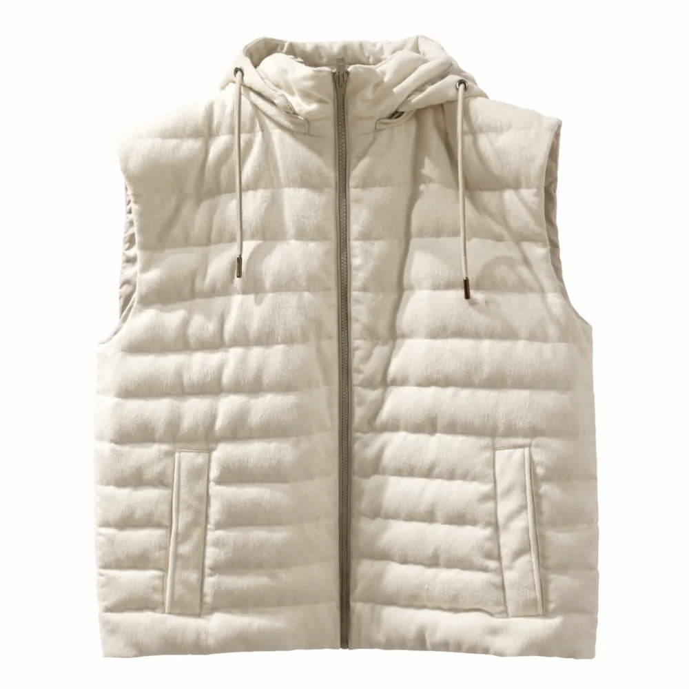 Herno Vest Quilted White