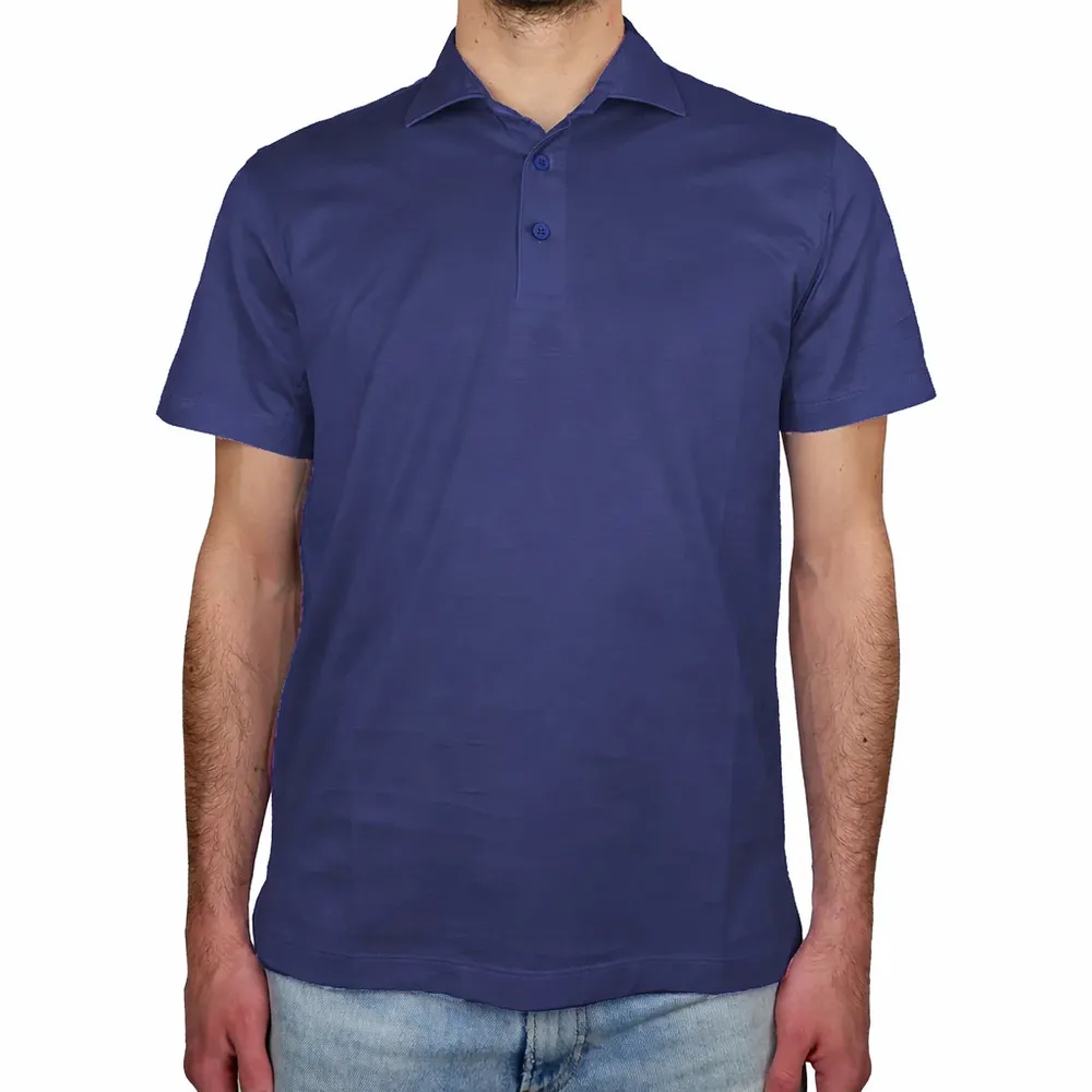Loro Piana Light Polo in Blue Wool