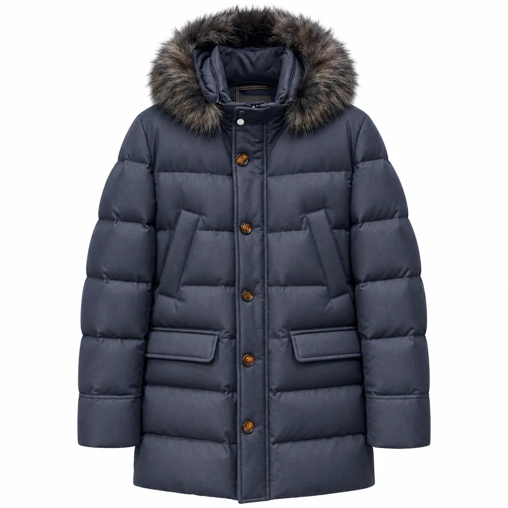 Moorer Parka Barbieri Blue