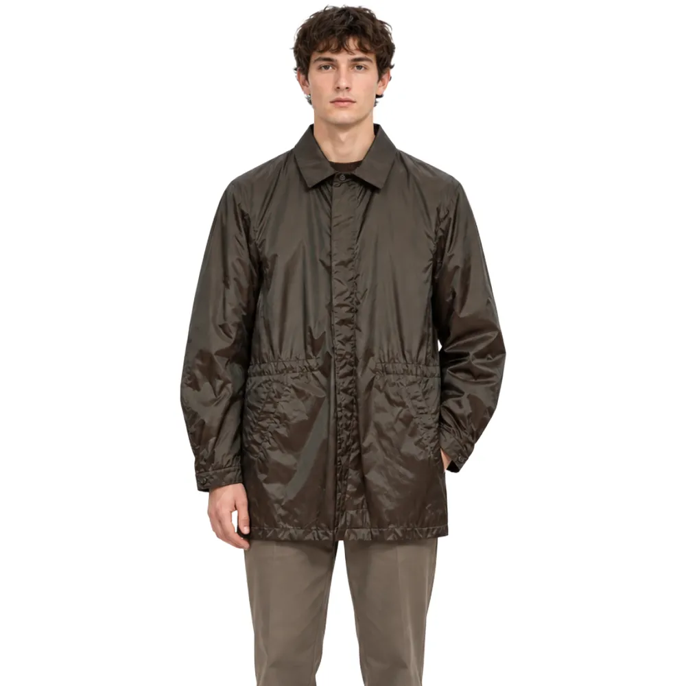Moorer Trench Coat Riberto Petrolio Green