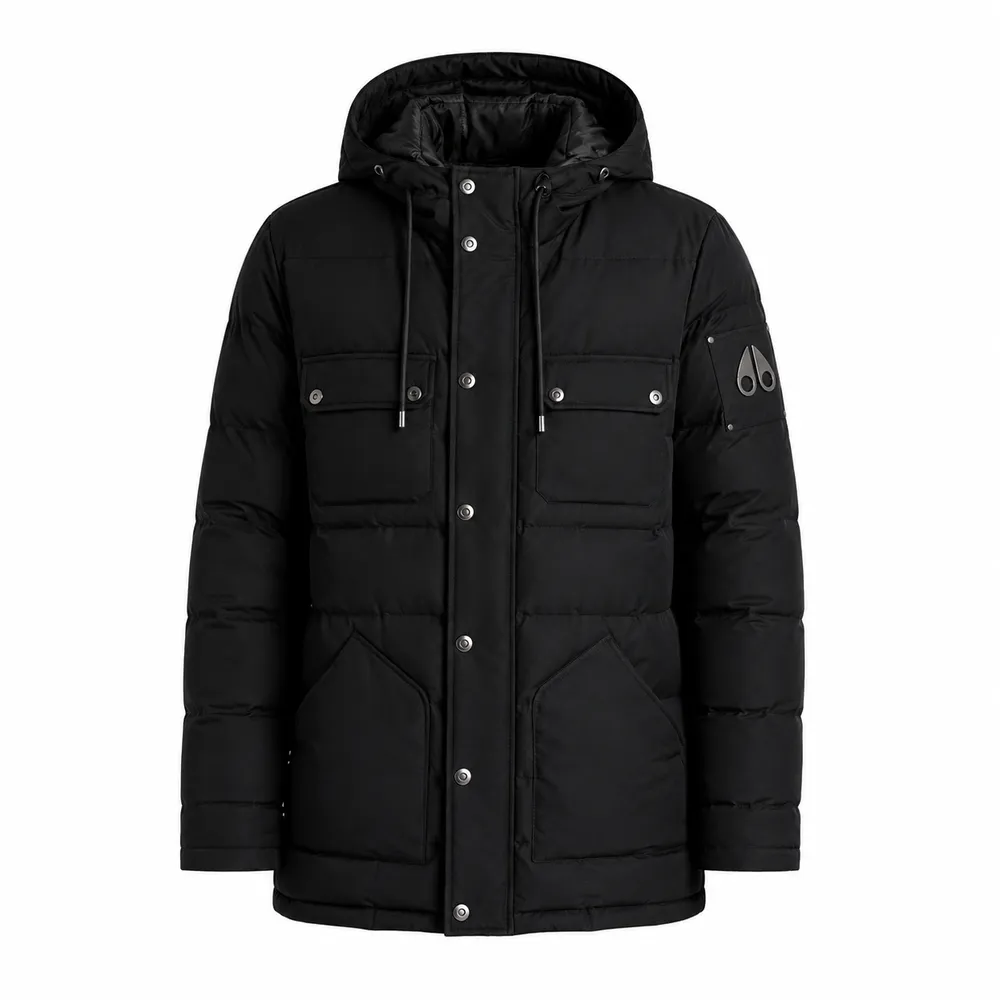 Moose Knuckles Jacket Quilted Black