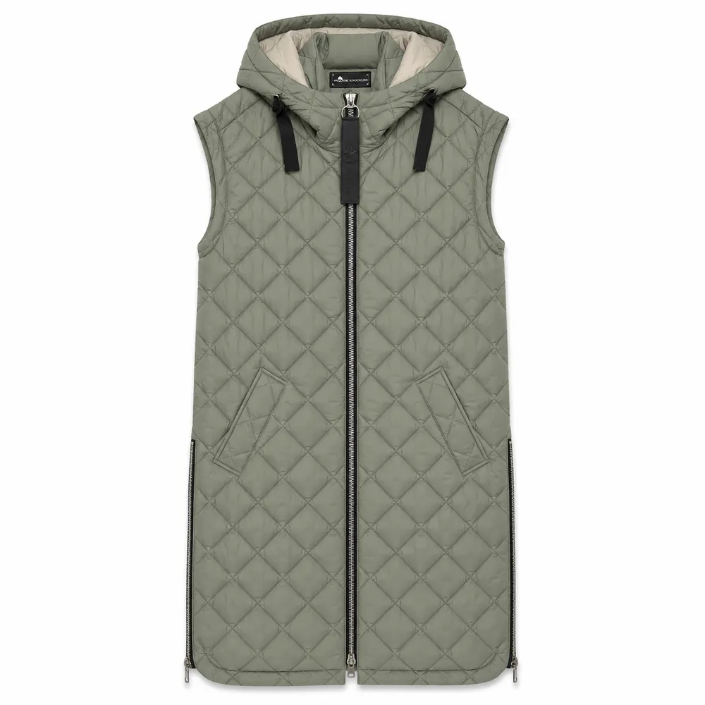Moose Knuckles Sleeveless Long Vest Green