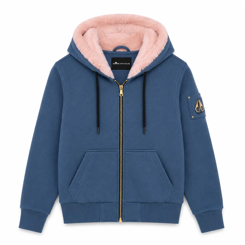 Moose Knuckles Sweatshirt Funny Light Blue