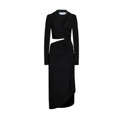 Off-White Cut-Out Midi Dress