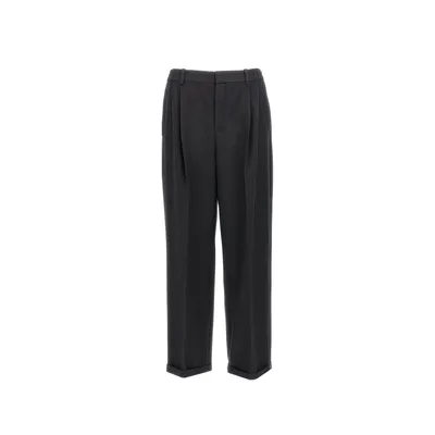 Saint Laurent Cashmere And Wool Flannel 90'S Striped Pants