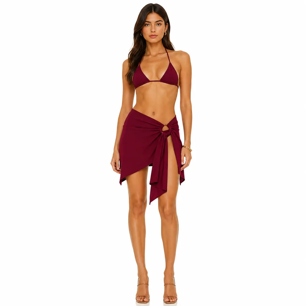 The Attico Mini Skirt Fiocco Red