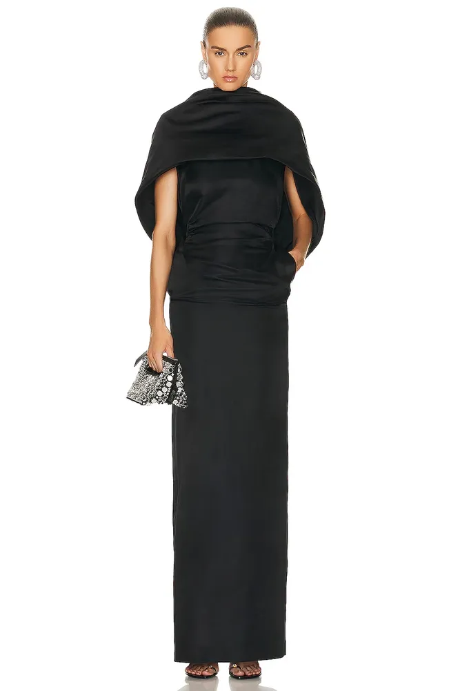 The Attico Dress Midi Black