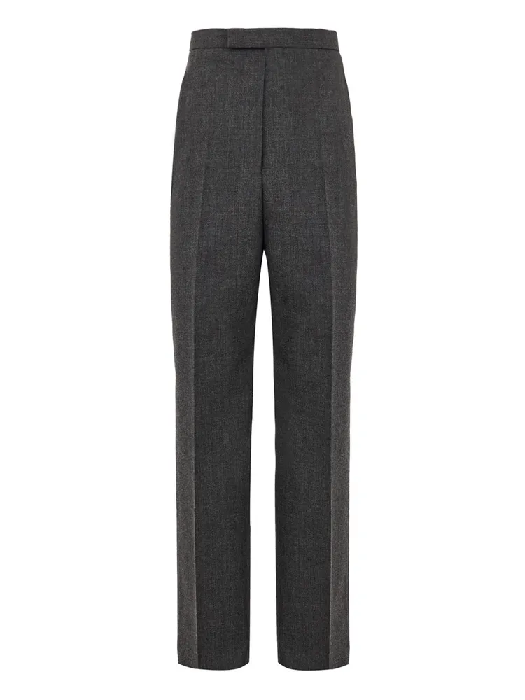 Thom Browne Grey Wool Tailored Trousers