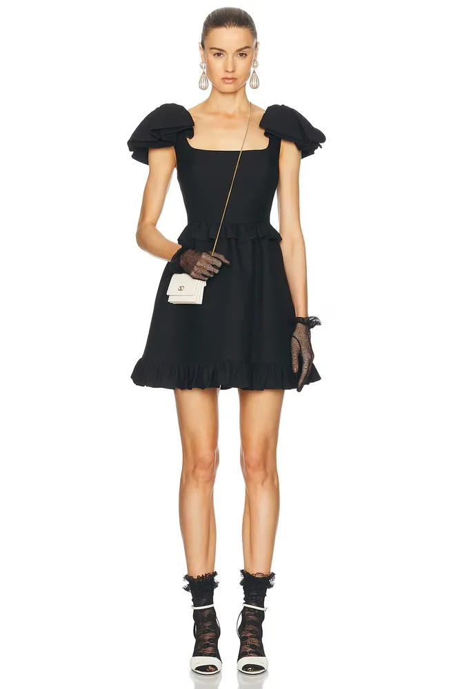 Valentino Garavani Women Dress Crepe Couture Black