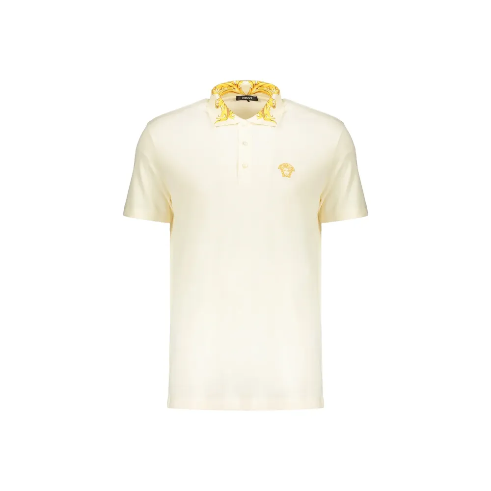 Versace Contrast Collar Polo